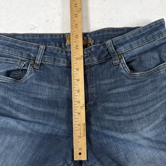 Kut from the Kloth Catherine Boyfriend Jeans Blue Med Wash Mid Rise Stretch 12 - Picture 5 of 13